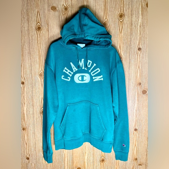 Champion Other - 🔴Champion Hoodie Men's Medium Hunter Green Vintage Wash